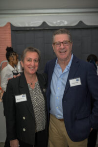 Barbara Chernow and William Farber, supporters of United Way of Rhode Island, pose for a photo.